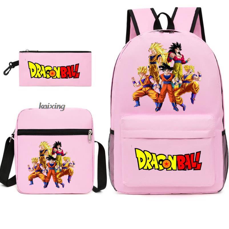 Youth Dragon Ball Backpack Student Shoulder Bag Travel Bag 3-Piece Set - SkyeDragon Gifts