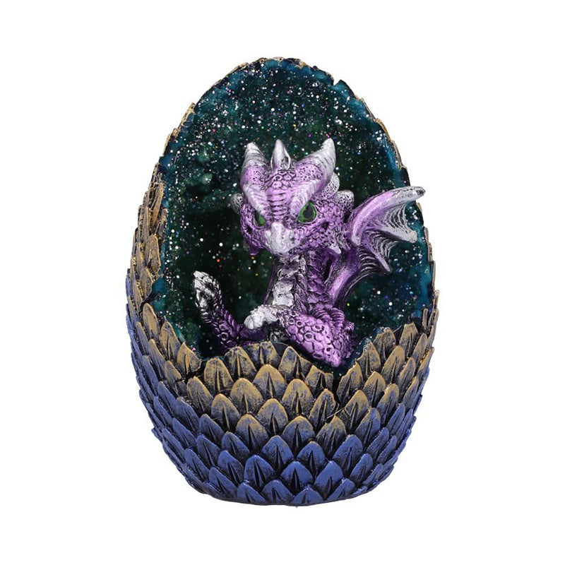 Lava  Dragon Egg Statue Baby Dragon Ornament Resin Craft Ornament - SkyeDragon Gifts