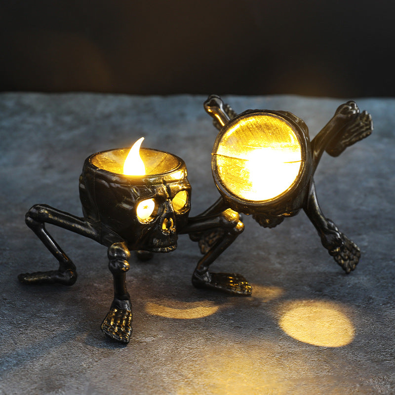 Halloween Skull Hand Decorative Night Light, Halloween Skull Decoration, Ambient Lighting Prop, Candle Lamp