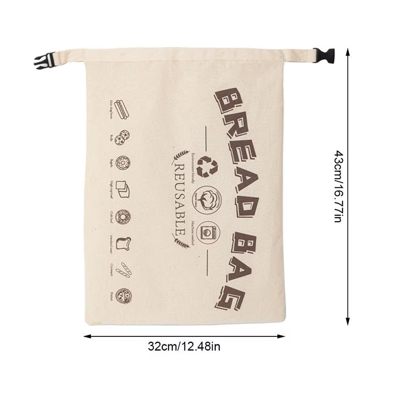 Extra Large Beeswax Bread Storage Bag - Keeps Sourdough Fresh Longer - Heavy Duty Cotton Reusable Wrap for Homemade Bread - SkyeDragon Gifts