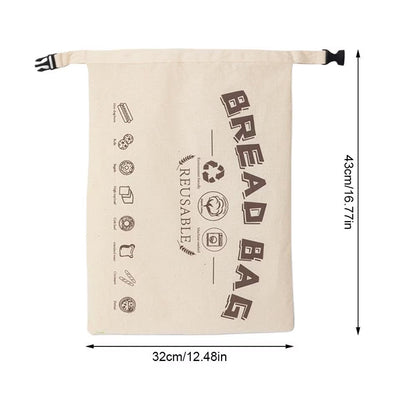 Extra Large Beeswax Bread Storage Bag - Keeps Sourdough Fresh Longer - Heavy Duty Cotton Reusable Wrap for Homemade Bread - SkyeDragon Gifts
