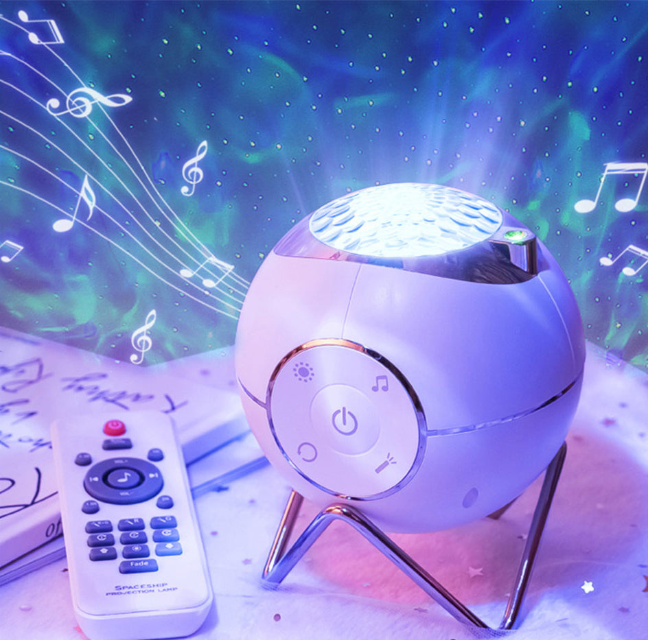 The New Projection Light Magic Light Atmosphere Light Can Rotate The Star Ball Space Ball Projector White - SkyeDragon Gifts