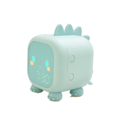 Fun Dragon Small Alarm Clock Creative Intelligent Night Light Desktop Clock Children Student Bedside Led Digital Electronic Clock