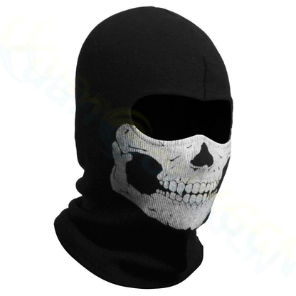 Motorcycle Balaclava Full Face Mask Skull Print Motorbike Full Face Mask Windproof Skiing Head Neck Warmer Bicycle Helmet Liner - SkyeDragon Gifts
