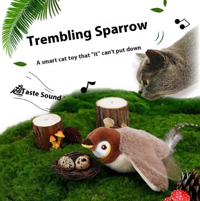 Flapping Bird Cat  Toy - SkyeDragon Gifts