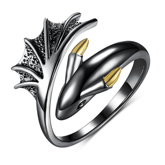 Daixiya Mystical Dragon 925 Silver Ring - SkyeDragon Gifts