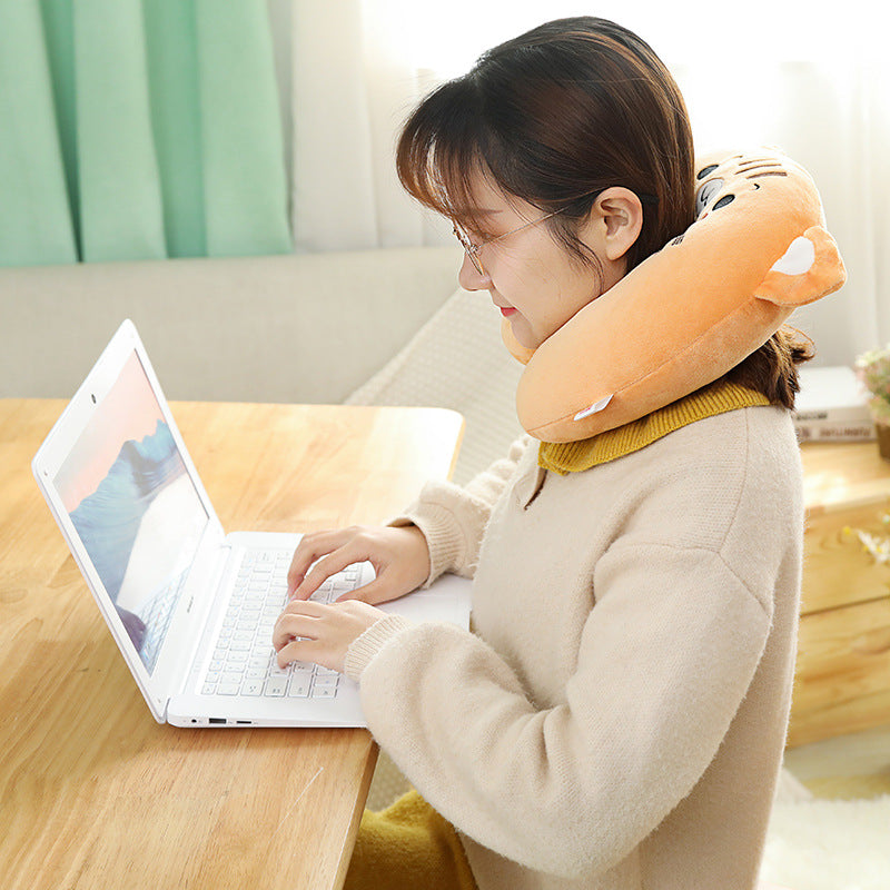 U-shaped Neck Pillow Travel Car Portable Office Nap Pillow for Neck Support - SkyeDragon Gifts