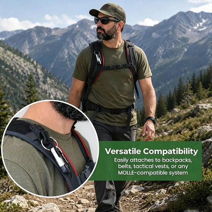 Multifunctional Belt Key Clip Carabiner Hook Buckle for Backpack Tactical EDC Outdoor Camping Hiking Survival Gear