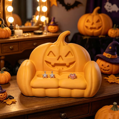 Ghost Sofa, Pumpkin Sofa Jewelry Tray, Halloween Home Decor, 3D Printed Ornament