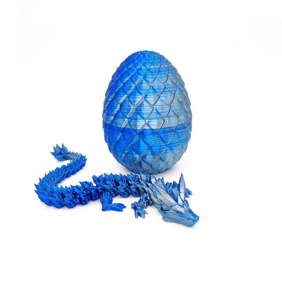 Dragon Egg 3D Printing Crystal Dragon Gem Dragon Egg Divine Dragon Storage Set Craft Gift Decoration Creative Toy Trendy Play - SkyeDragon Gifts