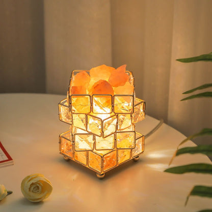 USB Crystal Table Lamp Three Color Dimming Magic Cube Stone Romantic Atmosphere Lights Bedroom Bedside Night Light For Home Room - SkyeDragon Gifts