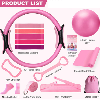 13-Piece Yoga & Pilates Set - SkyeDragon Gifts