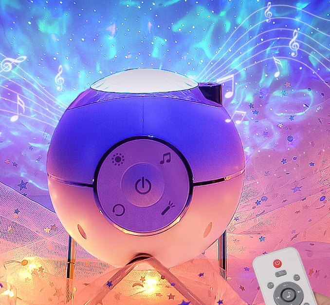 The New Projection Light Magic Light Atmosphere Light Can Rotate The Star Ball Space Ball Projector White - SkyeDragon Gifts