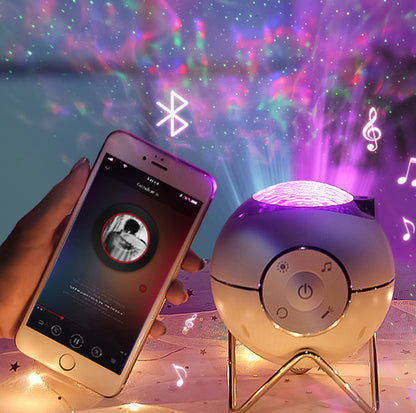 The New Projection Light Magic Light Atmosphere Light Can Rotate The Star Ball Space Ball Projector White - SkyeDragon Gifts