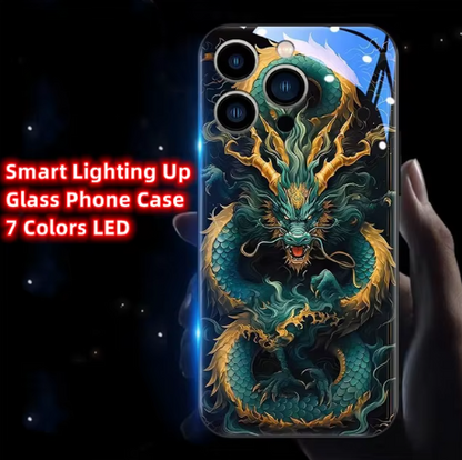 Applicable to China-Chic Zhaocai Dragon applicable to Apple glass phone case - SkyeDragon Gifts