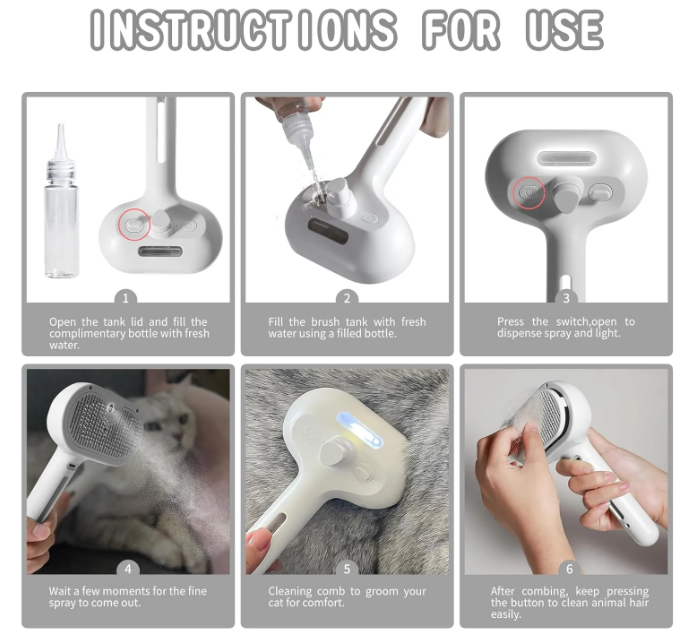 Pet Hair Spray Brush - SkyeDragon Gifts