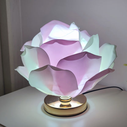 Creative Large Rose Flower Lamp Lotus Lamp for Girl's Bedroom, Romantic Atmosphere Wedding Decoration Bedside Table Lamp - SkyeDragon Gifts