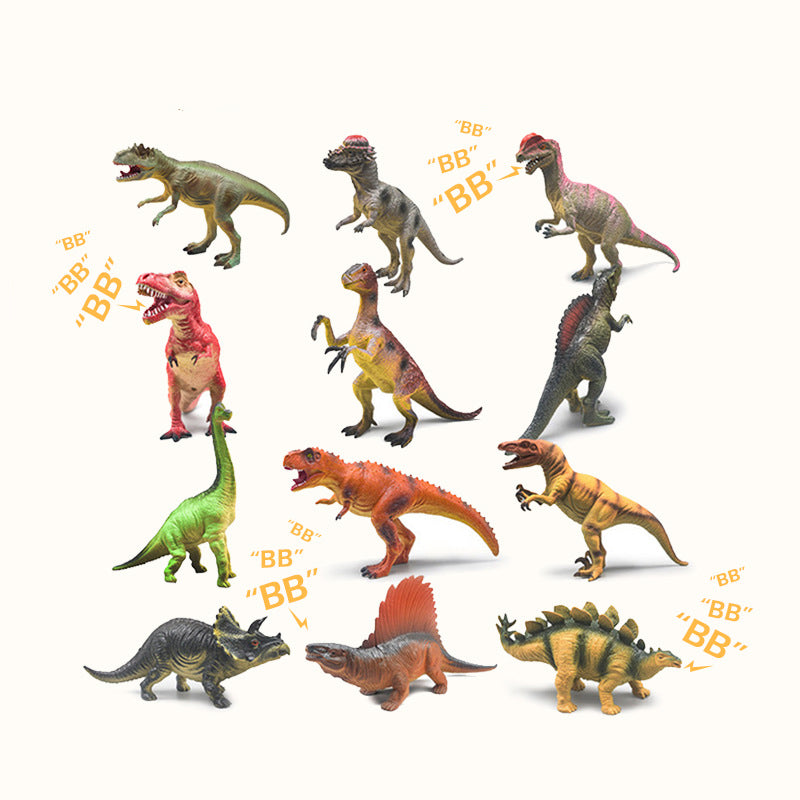 Simulation Dinosaur Tyrannosaurus Rex Toy Model Large Sounding Triangular Dragon Plastic Boy Toy