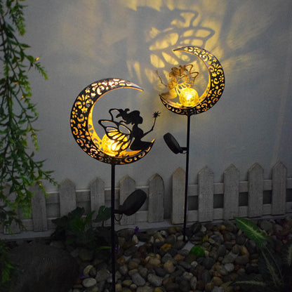Solar Outdoor Light Moon Fairy Light Lawn Garden Light Garden Villa Waterproof Landscape Decorative Light Flood Light