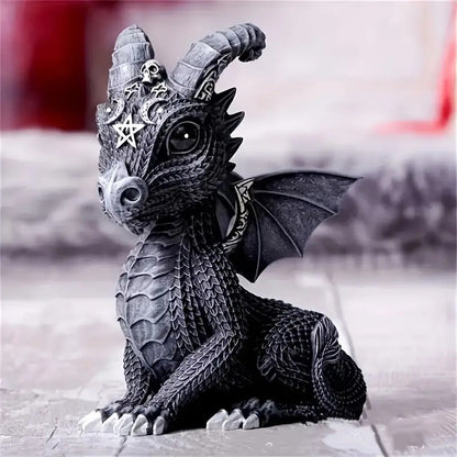 Halloween Witch Black Cat Resin Decoration Figurine Magical Mysterious Atmosphere Design Decorative Ornament - SkyeDragon Gifts