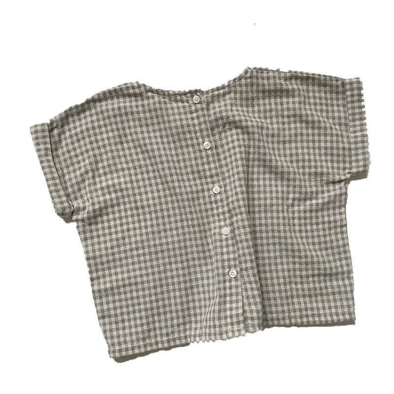Children's cotton leprosy short sleeved shirt - SkyeDragon Gifts