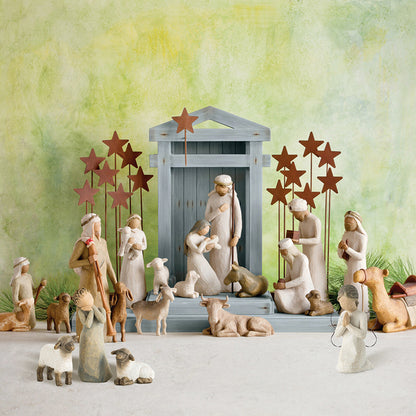 Manger Set Ornament Religious Nativity Six-Piece Ornament Resin Crafts