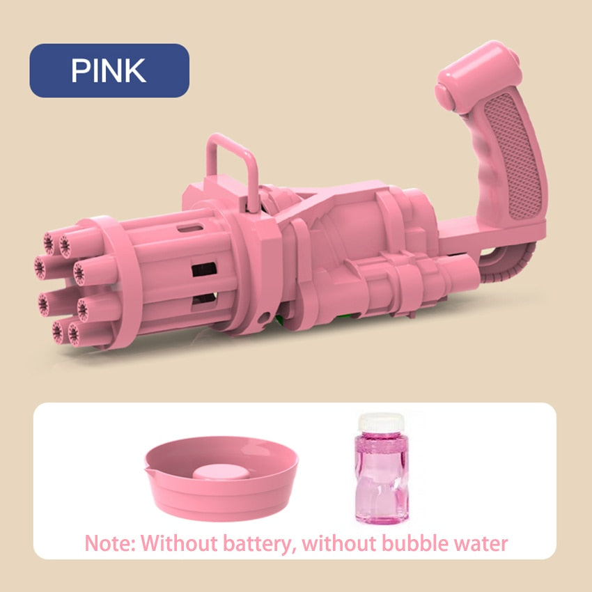 New Magic dolphin Gatling Bubble Gun Automatic Bubble Machine Gun Soap Bubble Blower Outdoor Kids Child Toy for Kids - SkyeDragon Gifts