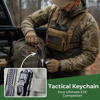 Multifunctional Belt Key Clip Carabiner Hook Buckle for Backpack Tactical EDC Outdoor Camping Hiking Survival Gear