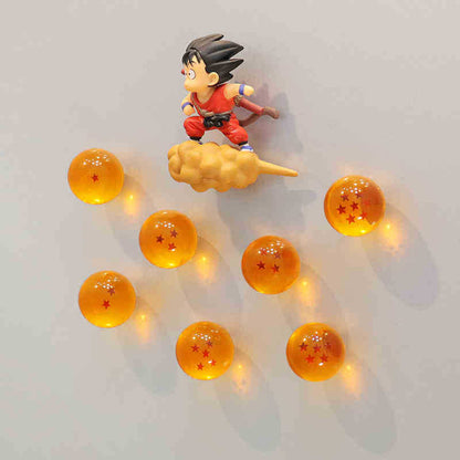 Dragon Ball Fridge Magnet Creative Transparent Sphere Strong Magnetic Note Sticker