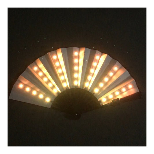 Shop Bar Disco Folding Fan LED Luminous Fan Party Stage Performance Props Fantasy Color Change Fan - SkyeDragon Gifts