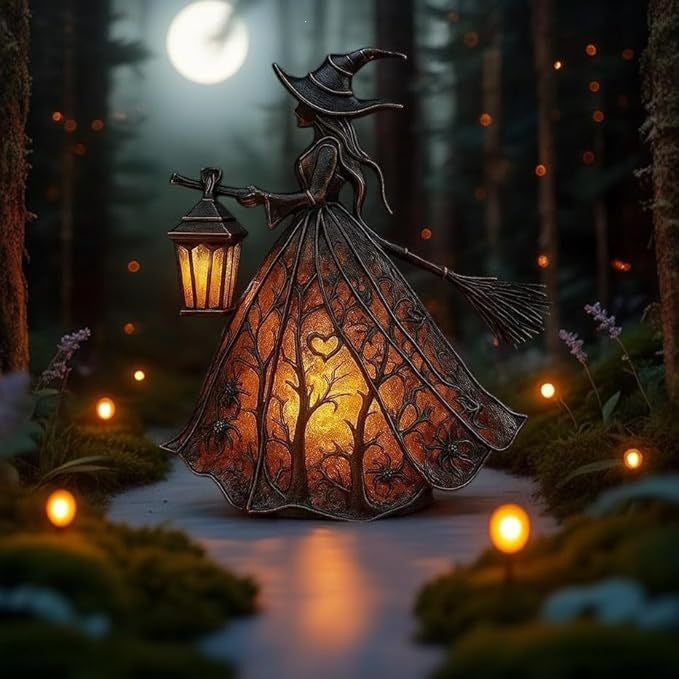 Halloween Witch Lamp Decorative Table Light for Halloween Decoration - SkyeDragon Gifts