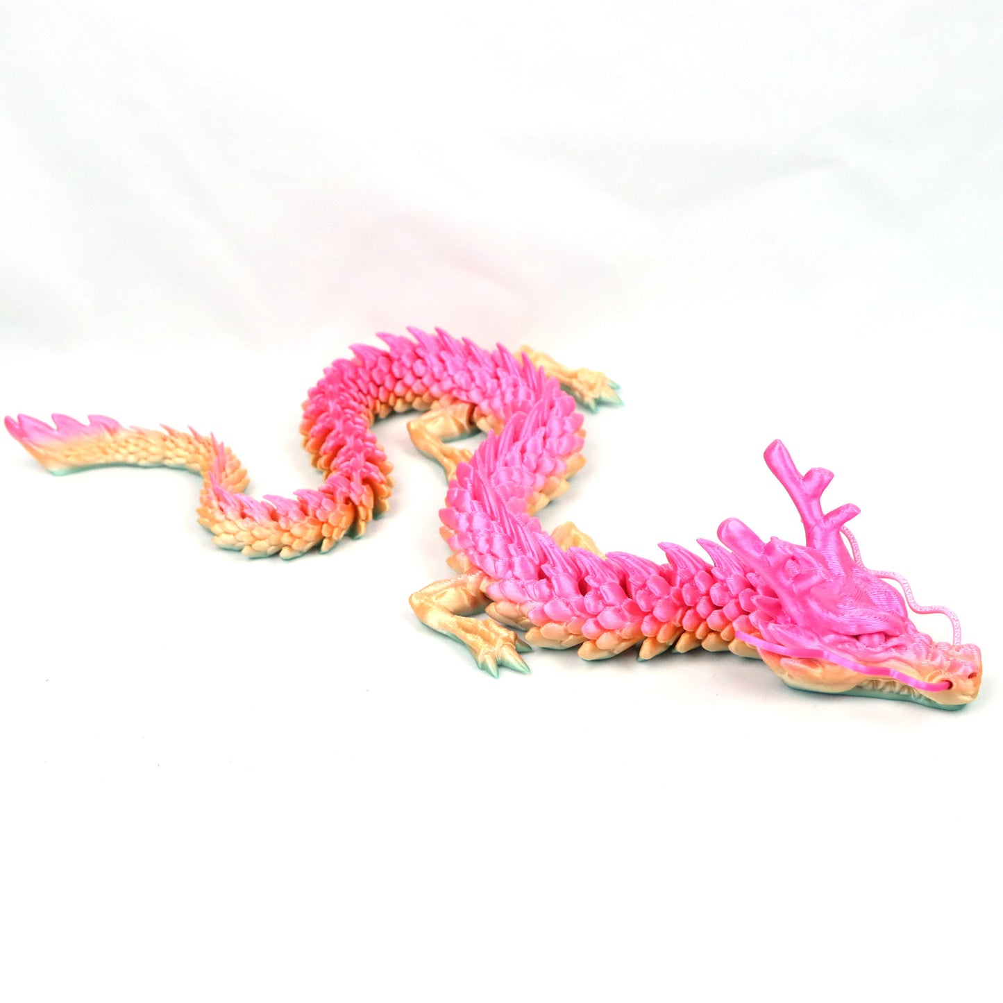 3D Printed Dragon Ornament Chinese Dragon Cross-border Dragon Egg 3D Printed Articulated Dragon Toy Figurine Gift Craft - SkyeDragon Gifts