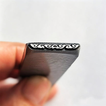 Delicate Lace Edge Metal Stamp | Jewelry Maker’s Hole Punch for Custom Ring & Bracelet Marking | Romantic Floral Texture Tool - SkyeDragon Gifts