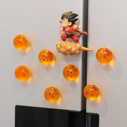 Dragon Ball Fridge Magnet Creative Transparent Sphere Strong Magnetic Note Sticker