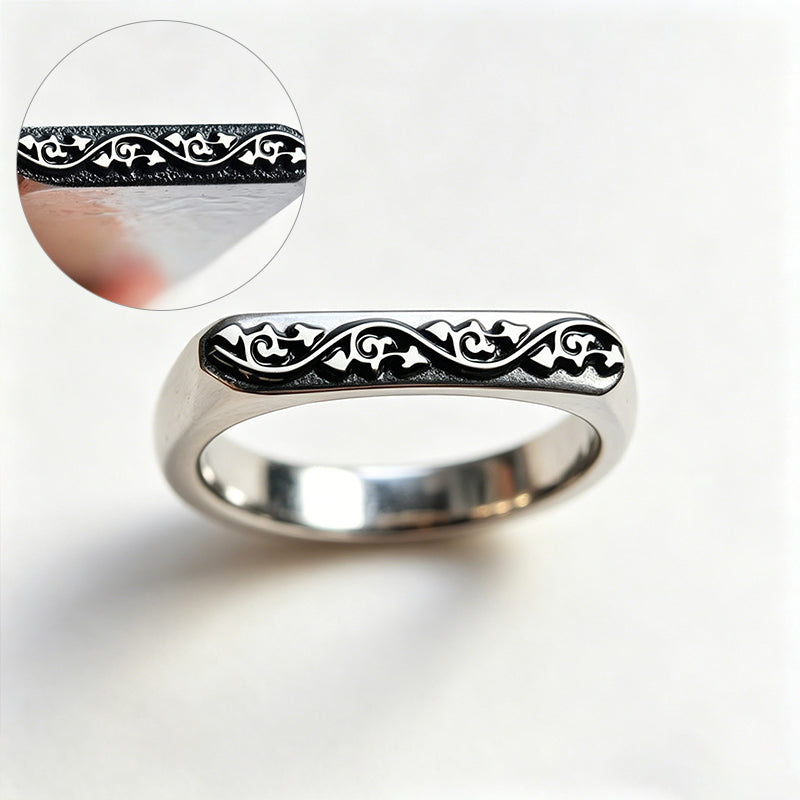 Delicate Lace Edge Metal Stamp | Jewelry Maker’s Hole Punch for Custom Ring & Bracelet Marking | Romantic Floral Texture Tool - SkyeDragon Gifts