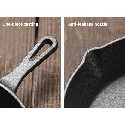 4-Pack Cast Iron Skillet Set – Non-Stick Frying Pans for Induction, Egg & Crepe Pan