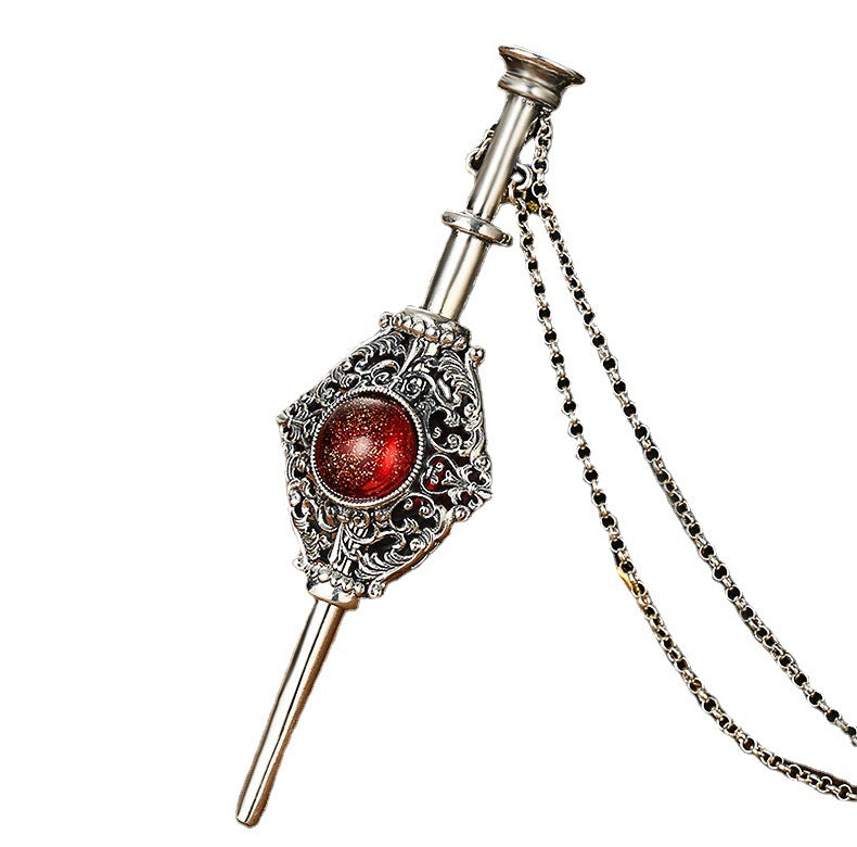 Harry Potter Peripheral Necklace Dripping Blood Alliance Couple Necklace S925 Silver Magic Pendant - SkyeDragon Gifts
