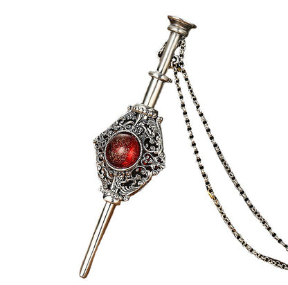 Harry Potter Peripheral Necklace Dripping Blood Alliance Couple Necklace S925 Silver Magic Pendant - SkyeDragon Gifts