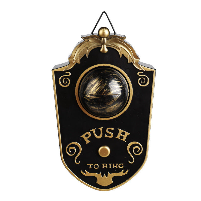 Halloween One-Eye Doorbell Decorative Item, Electric Sound and Light-Up Eyeball Doorbell, Bar and Escape Room Prank Prop
