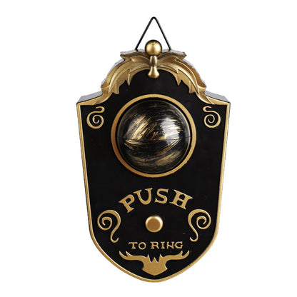 Halloween One-Eye Doorbell Decorative Item, Electric Sound and Light-Up Eyeball Doorbell, Bar and Escape Room Prank Prop