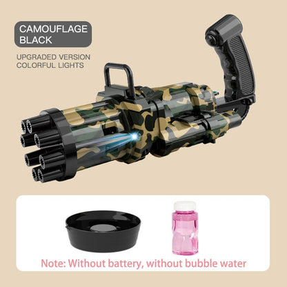 New Magic dolphin Gatling Bubble Gun Automatic Bubble Machine Gun Soap Bubble Blower Outdoor Kids Child Toy for Kids - SkyeDragon Gifts