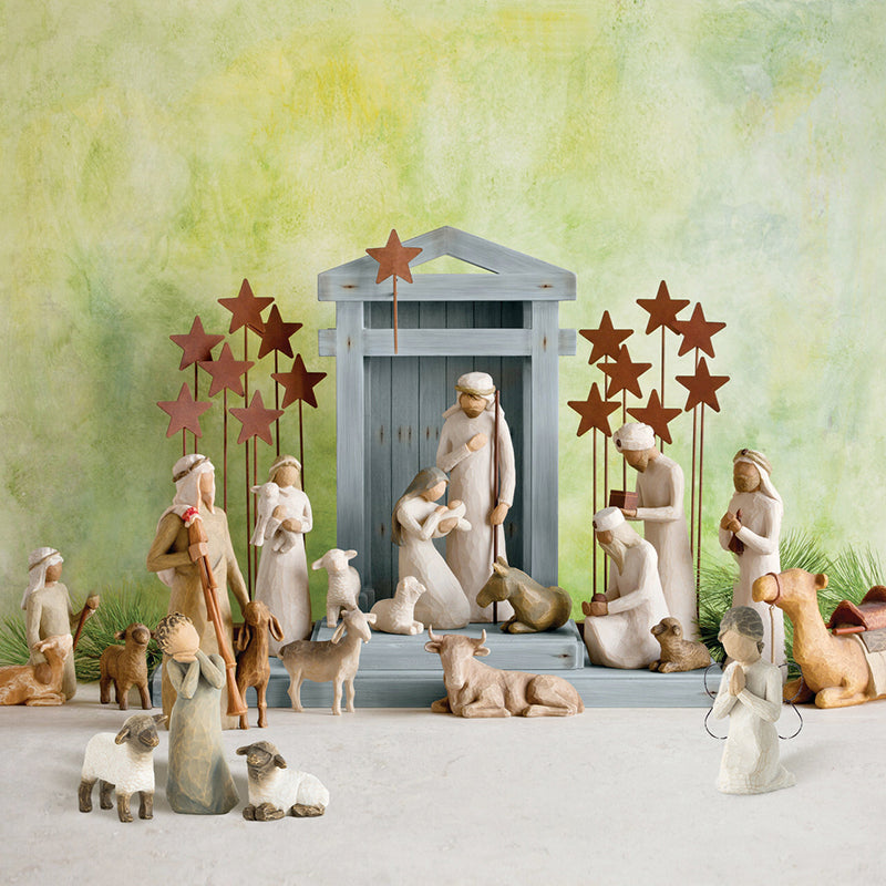 Manger Set Ornament Religious Nativity Six-Piece Ornament Resin Crafts