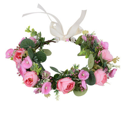 European Floral Wedding Headband Hair Accessory For Women