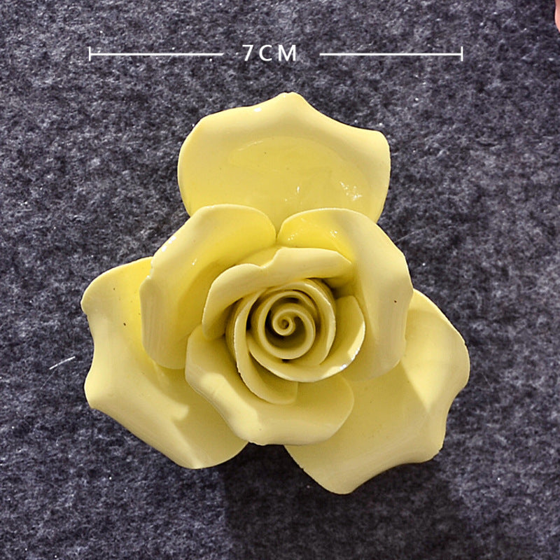 Ceramic 3D Wall Flowers - Hand-Painted Peony, Rose & Camellia Wall Decor for Wedding & Gift - SkyeDragon Gifts