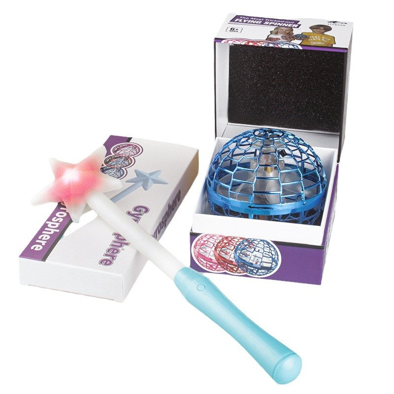 UFO intelligent sensing spinning ball magic flying ball floating ball fingertip glowing magic ball children's toy - SkyeDragon Gifts