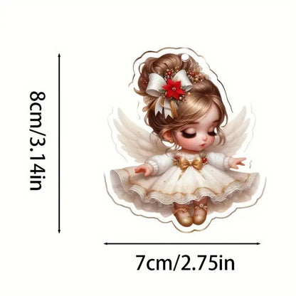 Acrylic Flat Classic Christmas Hat Little Fairy Series Christmas Tree Decoration Pendant Keychain