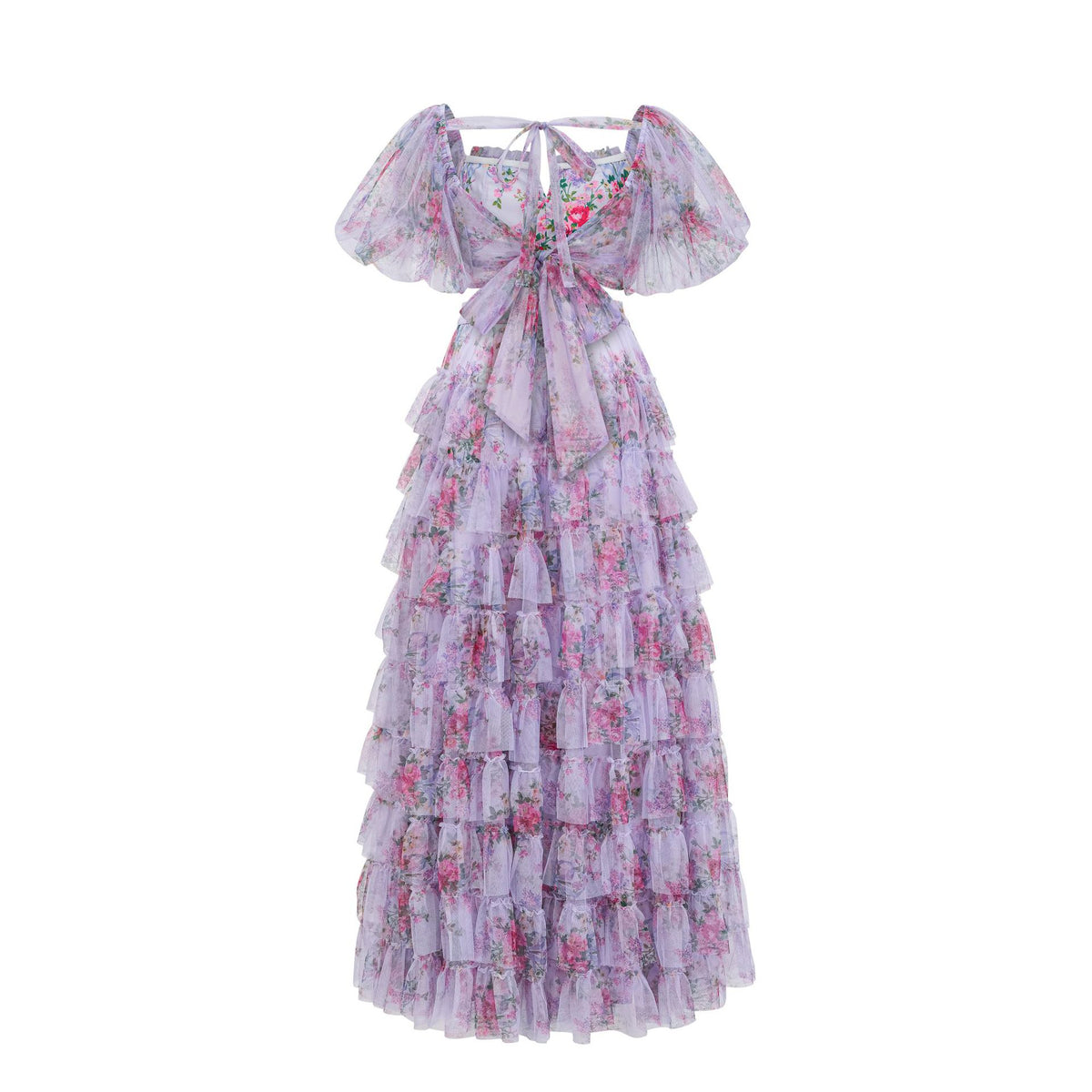 Womens Floral Embroidered Crop Top High Waist Maxi Skirt Set