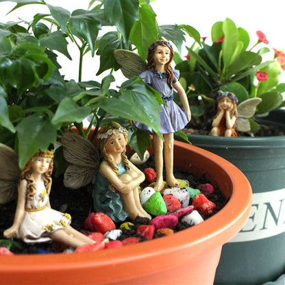 Fairy resin bonsai elf plugin decoration