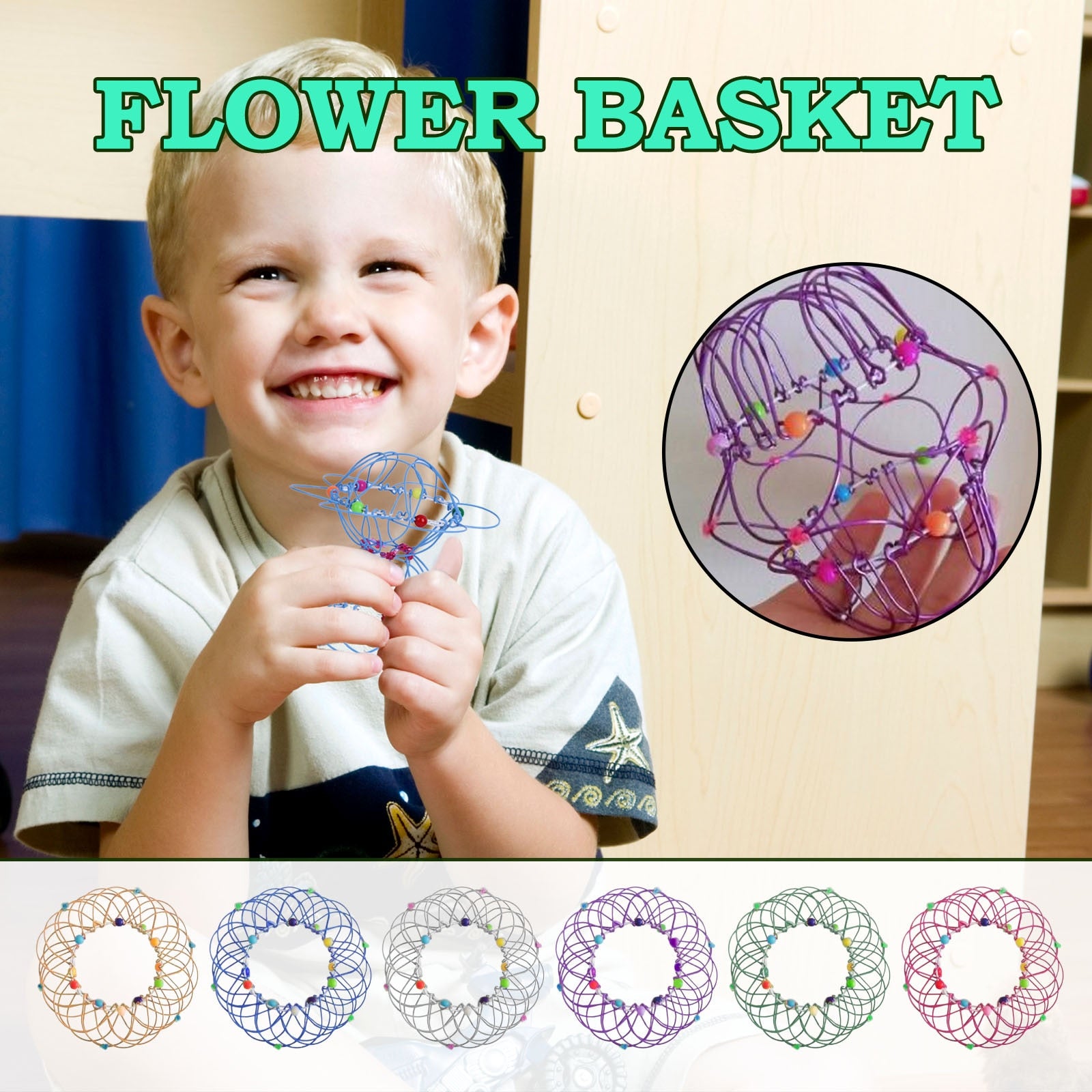 Fidget Toys Popit Make Magic Steel Iron Ring Decompression Flexible Basket Soft Magical Toys Anti Stress Kids Gifts Juguetes - SkyeDragon Gifts