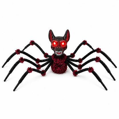 Halloween Spider Head Decoration Toy Prop for Home Decor, Hanging Ghost Pumpkin Light, Horror Decoration
